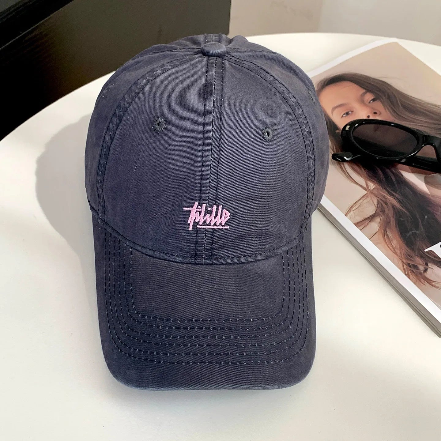 Trendy Japanese Retro Washed Denim Baseball Cap