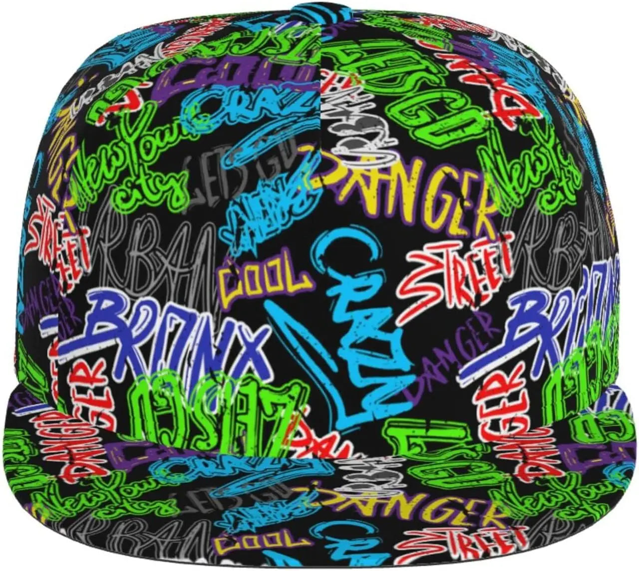 Funny Graffiti Snapback Hat for Men Women Unisex Hip Hop