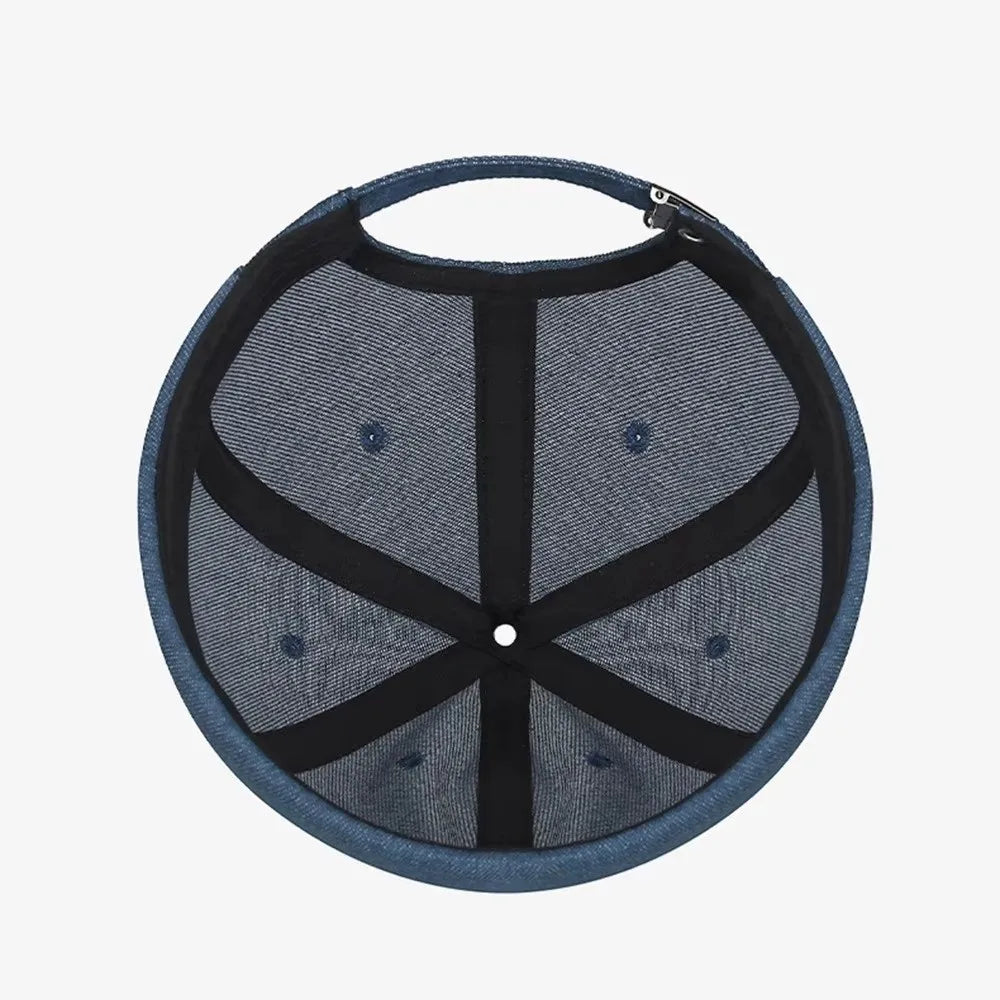New Solid Color Denim Beanie Hats Adjustable
