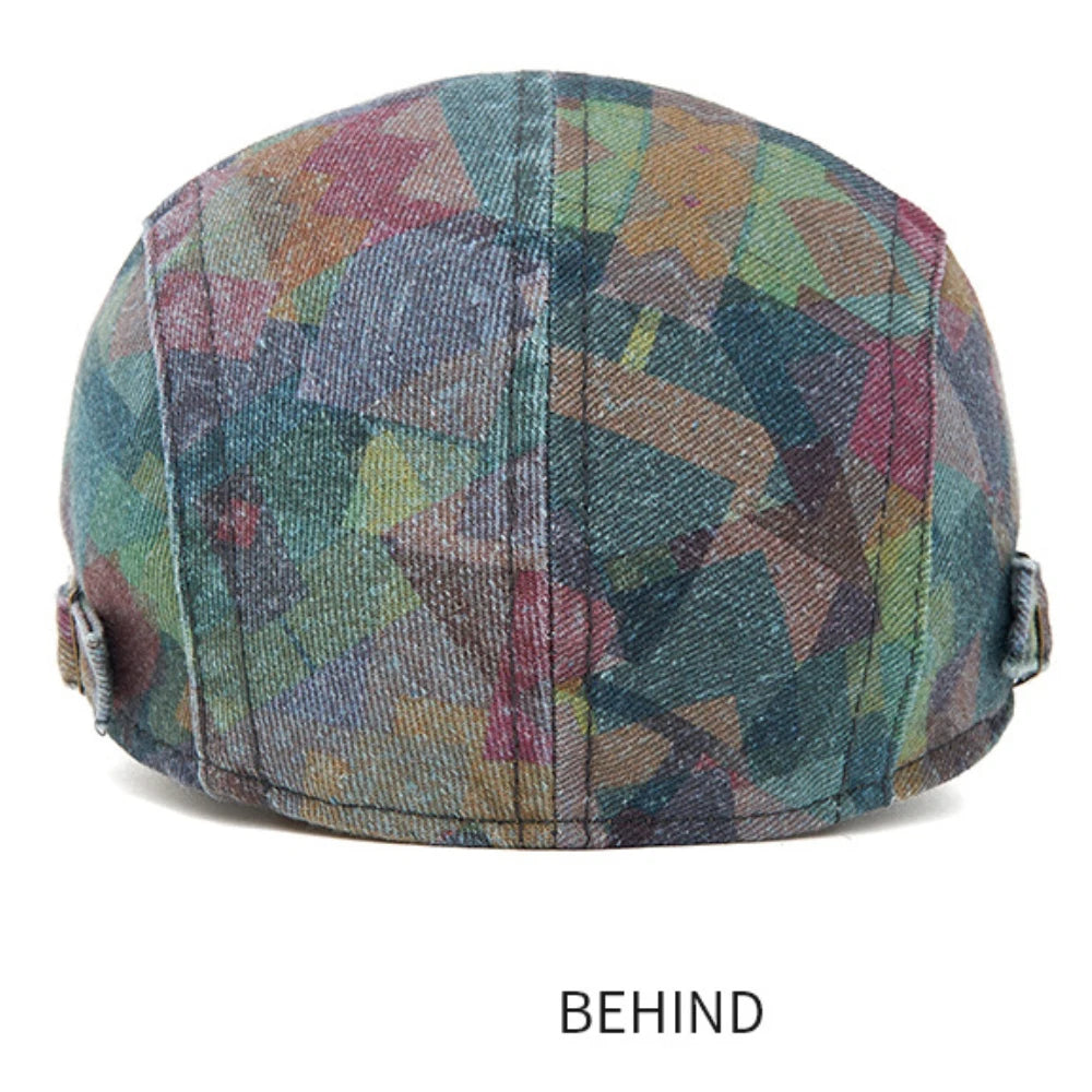 Vintage Artist Painter Beret Hat 100% Cotton Ivy Flat Cap