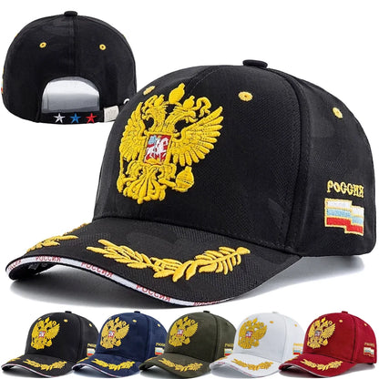Unisex Caps Russian Double-Headed Eagle Flag Emblem Embroidery Baseball Cap For Men Women