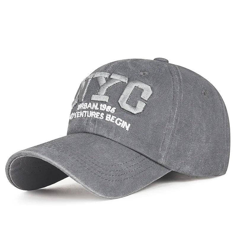 Vintage Washed Cotton Baseball Cap Men Women