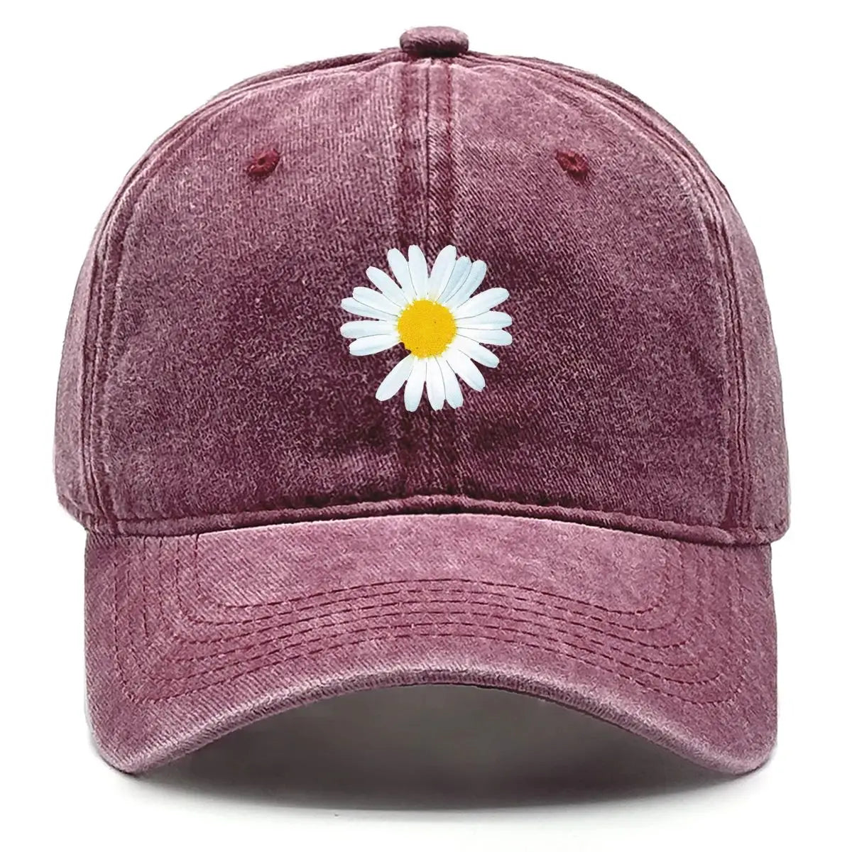 Daisy Print Baseball Cap