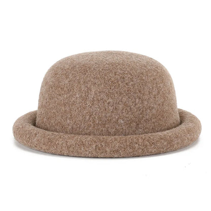 Beanie Hat Autumn/Winter Knitted Wool Round Crown Versatile