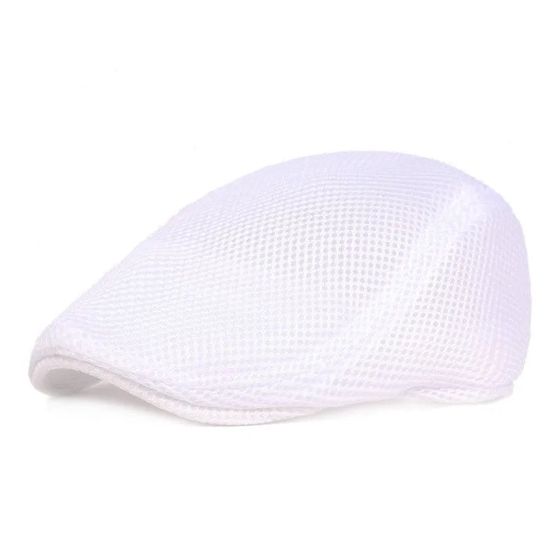 Adult Summer Breathable Mesh Cap British Fashion Style Beret Male