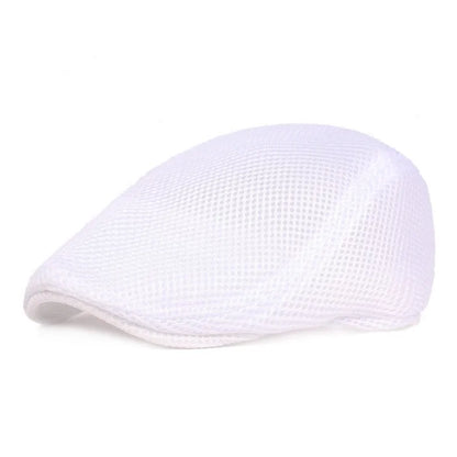 Adult Summer Breathable Mesh Cap British Fashion Style Beret Male