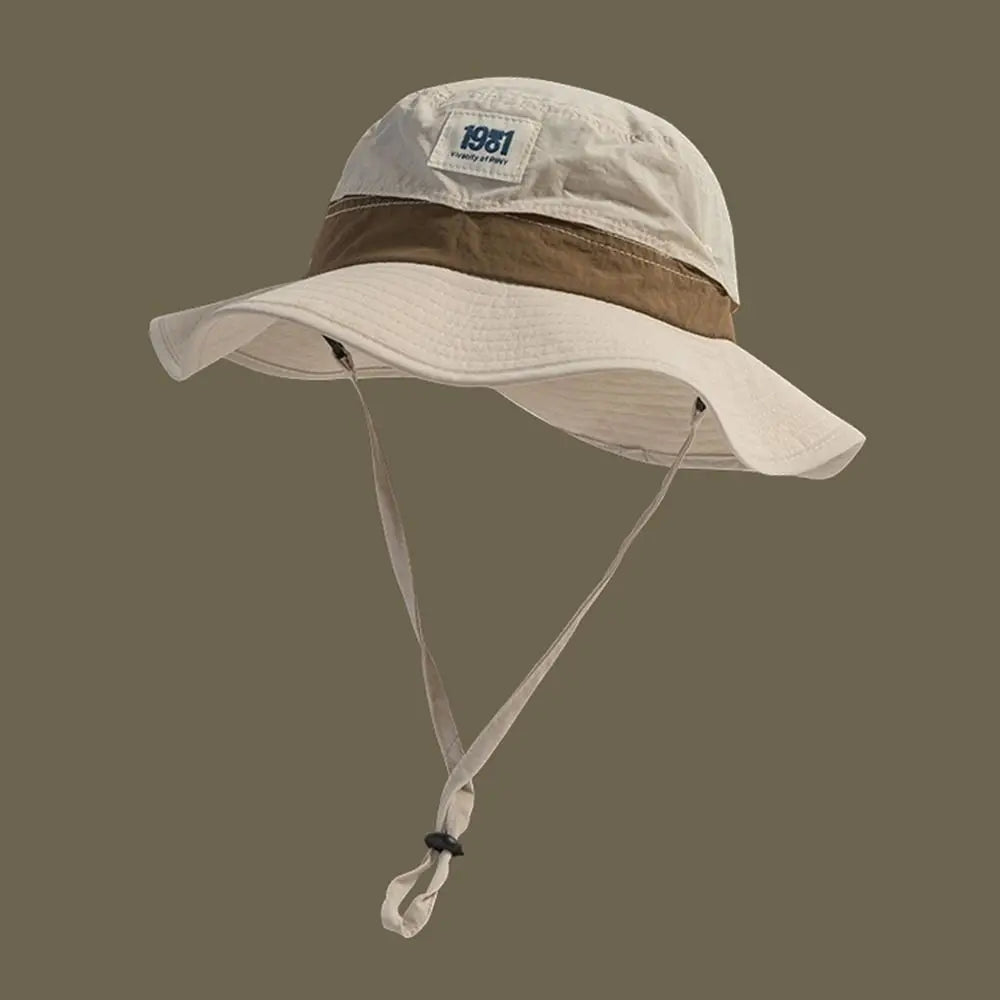 Summer Wide Brim Bucket Hat Sun Protection Quick-Dry Panama Hat
