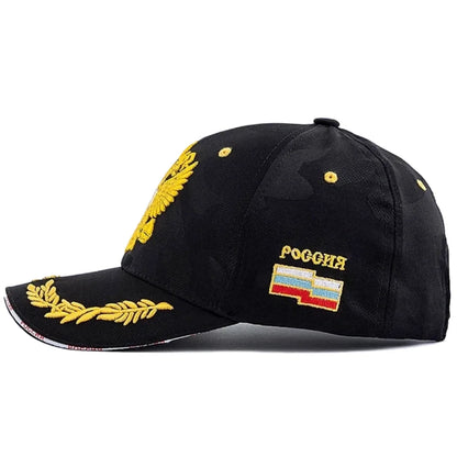 Unisex Caps Russian Double-Headed Eagle Flag Emblem Embroidery Baseball Cap For Men Women