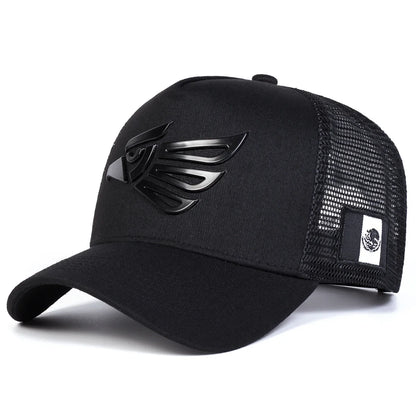 Unisex Mexican Eagle Label Baseball Net Caps Outdoor Adjustable Casual Hats Hip Hop Hat Sunscreen Hat