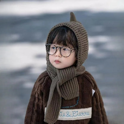Baby Knitted Hat Winter Warm Woolen Infant Ear Protection Cap