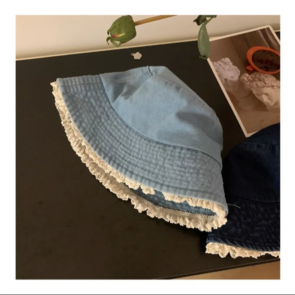 Leisure Face Covering Fisherman Hat Retro Head Surrounding Bowl Hat