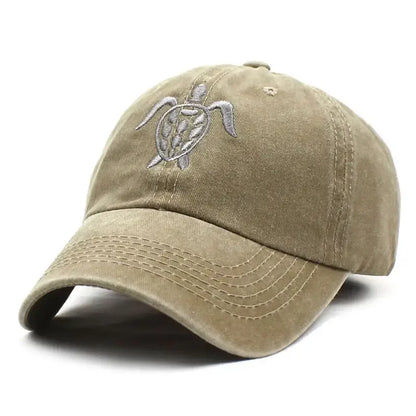 Four Seasons Cotton Tortoise Embroidery Casquette Baseball Cap