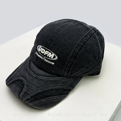 New Men Women Niche Retro Solid Embroidered Letters Baseball Hats