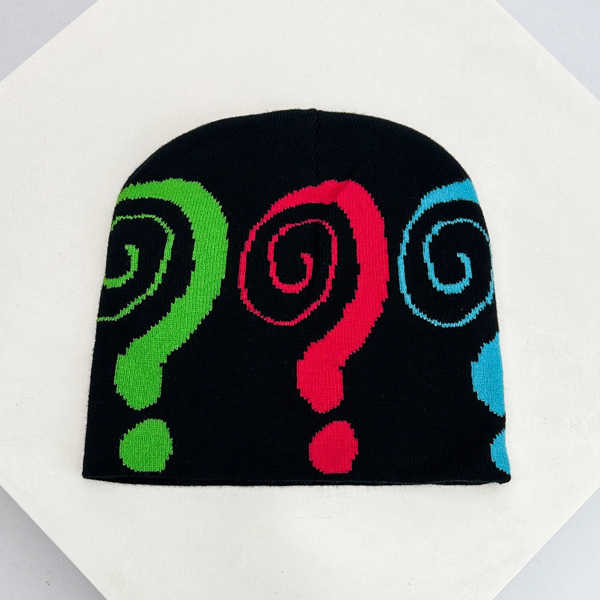 New Unisex Colorful Question Mark Love Lucky Grass Knitted Hats