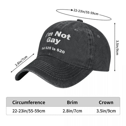 Denim Baseball Cap Funny Quotation Outdoor Sport Trucker Hat