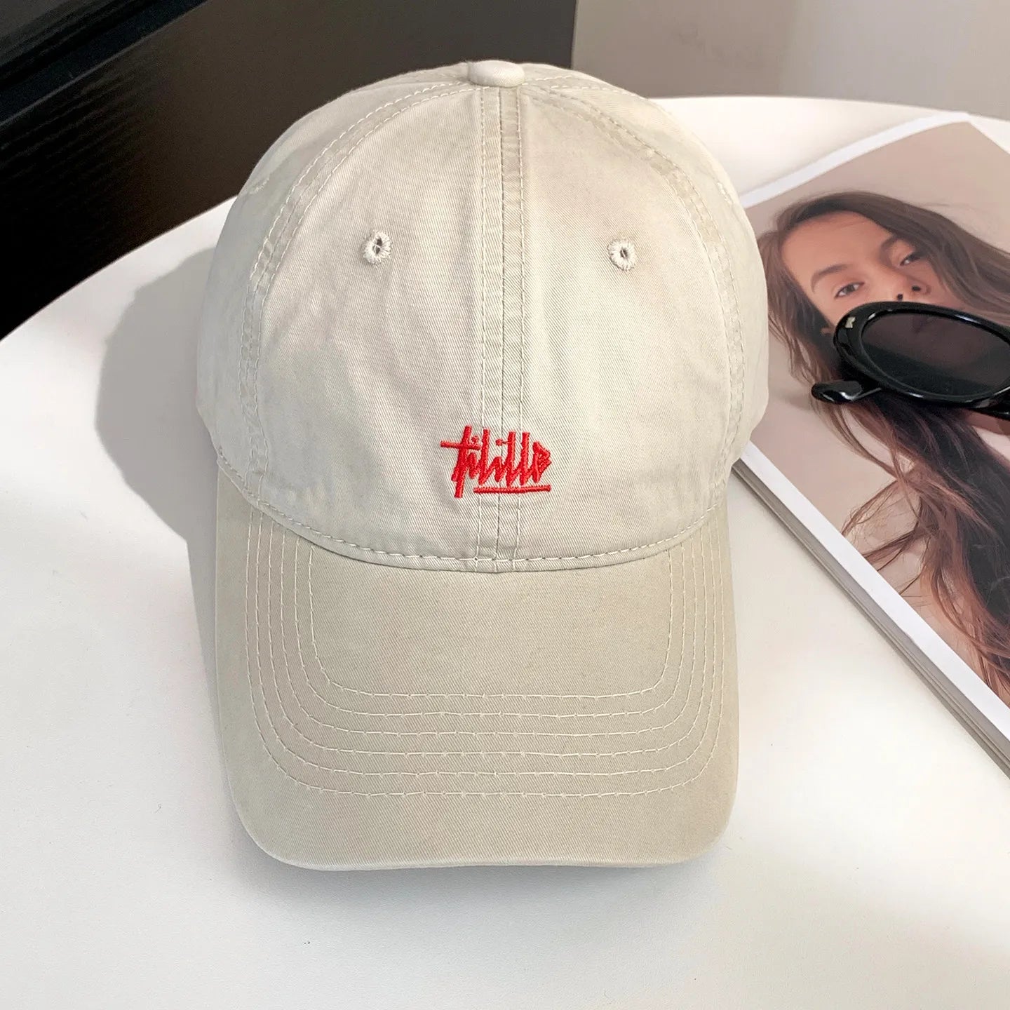 Trendy Japanese Retro Washed Denim Baseball Cap
