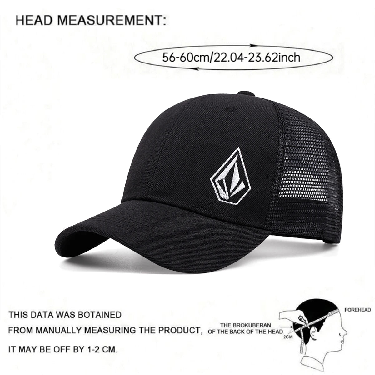 Personalized Minimalist New Mesh Hat Diamond Embroidered