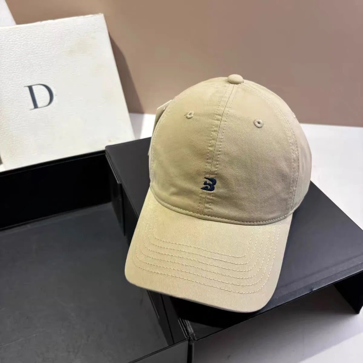 Casual Monogram Cotton Baseball Cap For Men And Women