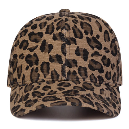 Unisex Light Panel Leopard Print Baseball Caps