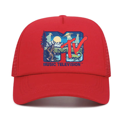 Rock Hip Hop Tv Hat Summer Unisex Baseball Cap Cryptid Music Featuring Bigfoot UFO Aliens Nessie Man Caps