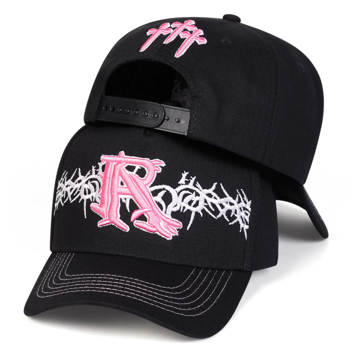 Unisex R Cross Embroidery Baseball Caps Spring Autumn Outdoor Adjustable Casual Hats Sunscreen Hat Sports Cap