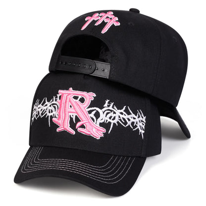 Unisex R Cross Embroidery Baseball Caps Spring Autumn Outdoor Adjustable Casual Hats Sunscreen Hat Sports Cap