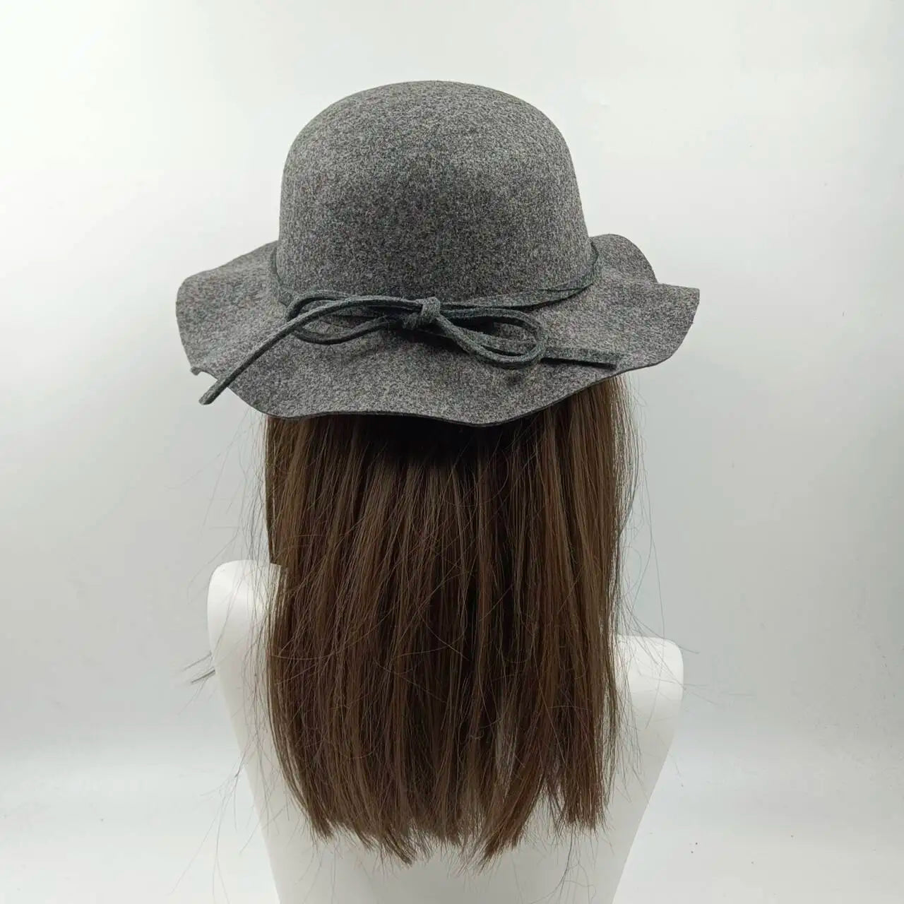 Fedora Hat Women's Autumn Wave Curled English Retro Versatile Fisherman Hat