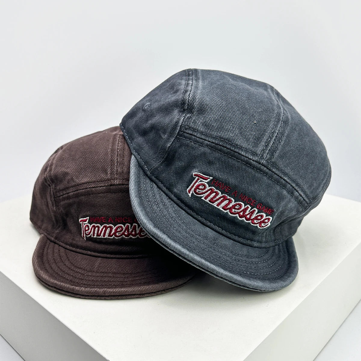 Retro Embroidered Letter Baseball Hats