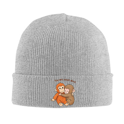 Female Male Team Punch, Punch The Monkey Monkey Punch Beanie Hats