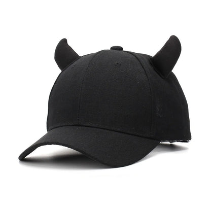 Fashion 3D Devil Horn Baseball Cap Adjustable