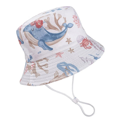 Beach Sun Cap Cartoon Autumn Kids Fisherman's Cap Outdoor Baby Sun Hat