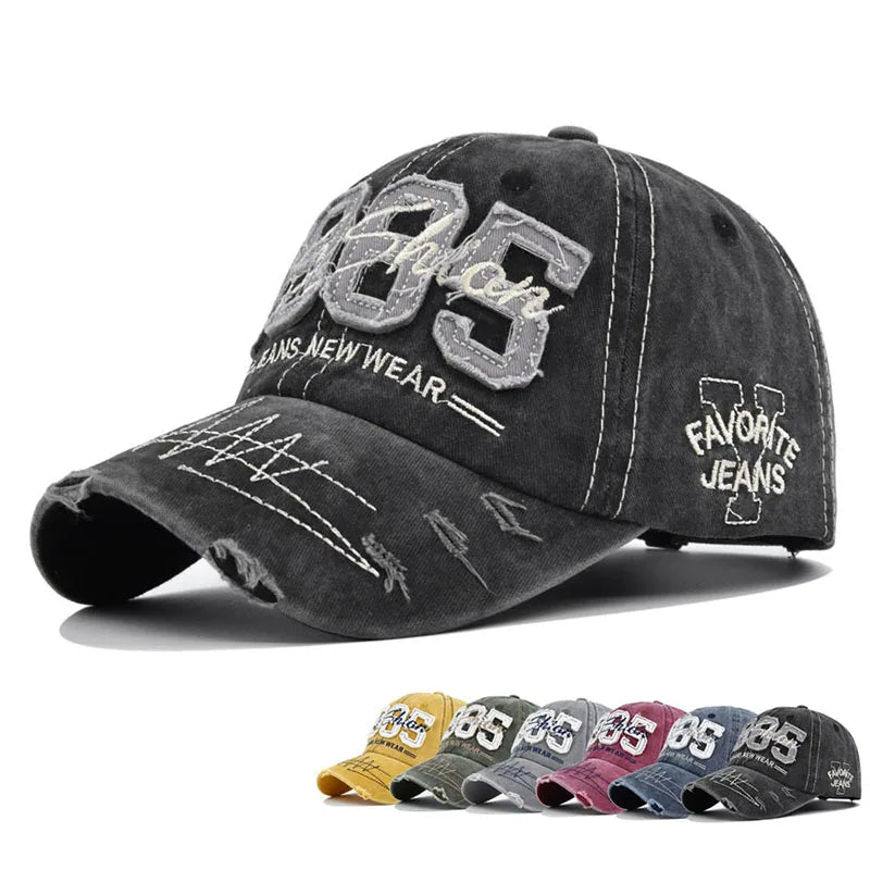 1985 Embroidery Baseball Caps For Man Women Vintage
