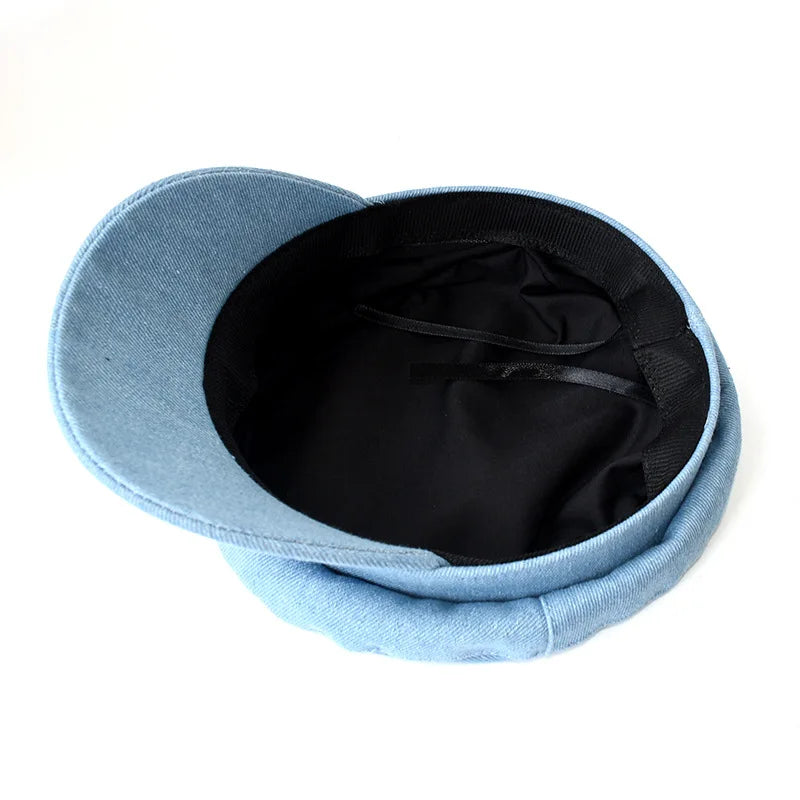 Japanese And Korean Light Denim Casual Duckbill Hat