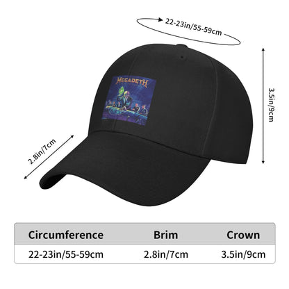 Unisex Baseball Hats Megadeth Rock Band Dave Mustaine Outdoor Streetwear Summer Sports