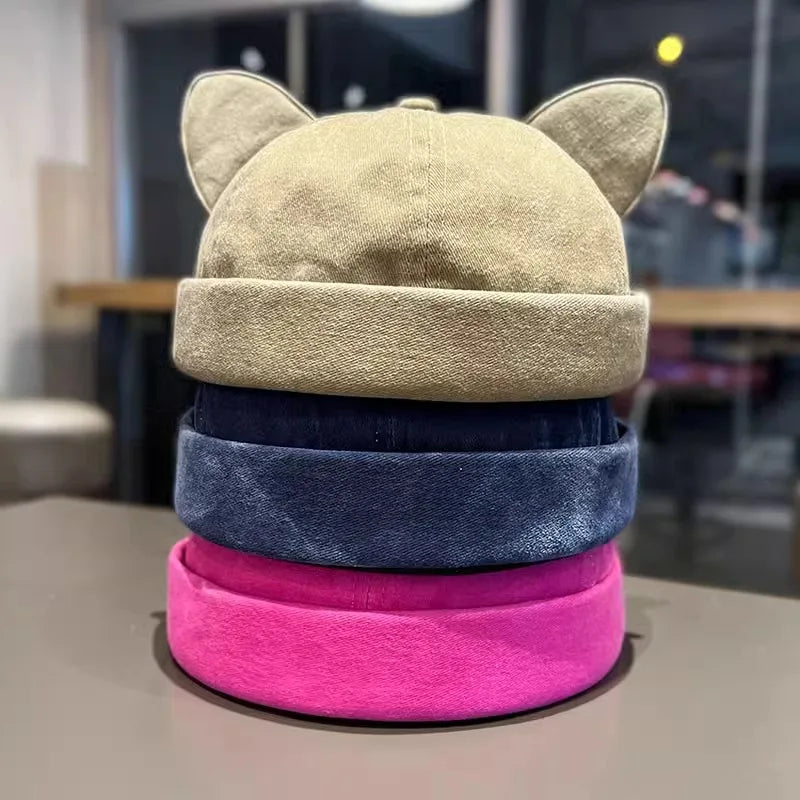 2026 New Spring Summer Cotton Solid Color Docker Cap