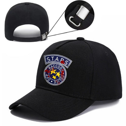 Umbrella Corporation Circular Baseball Cap resident Evils Biohazard Adjustable Hat Black Casual Sun Cap