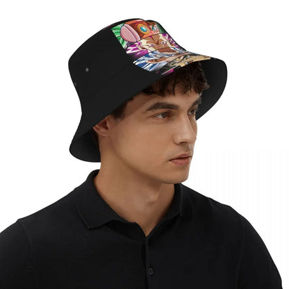 Dragon Ball Bucket Hat for Woman Summer Travel Super Saiyan Sun Hats