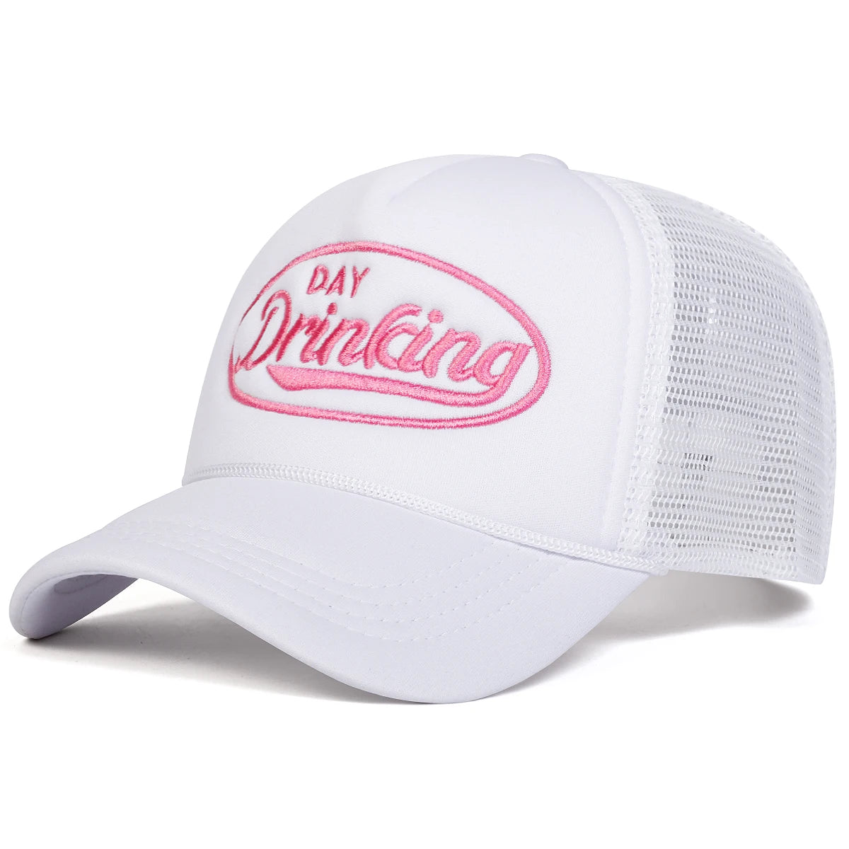 Unisex Day Drinking Letter Embroidery Baseball Net Caps Spring Summer