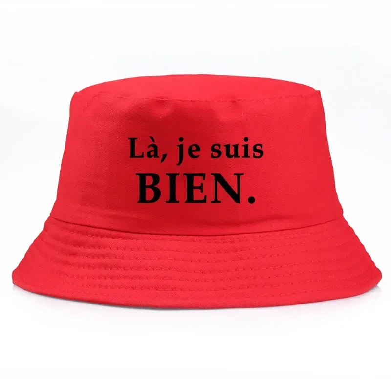 France Print Bob Reversible Bucket Hats Men Women