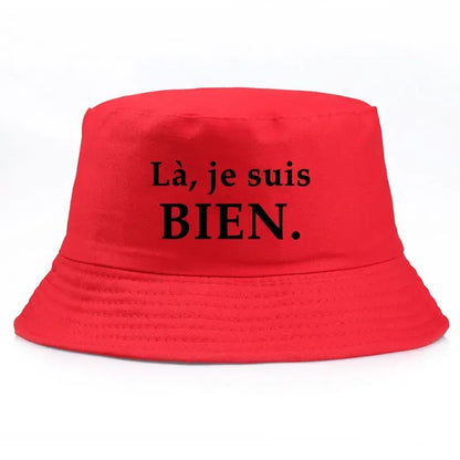 France Print Bob Reversible Bucket Hats Men Women