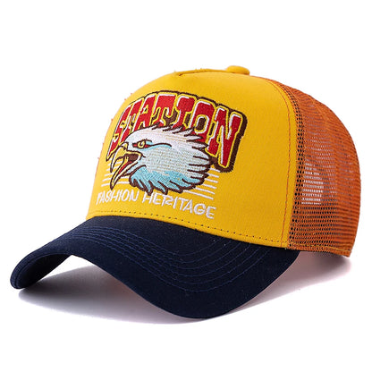 Unisex Fashion Eagle Head Mesh Baseball Cap Man Women