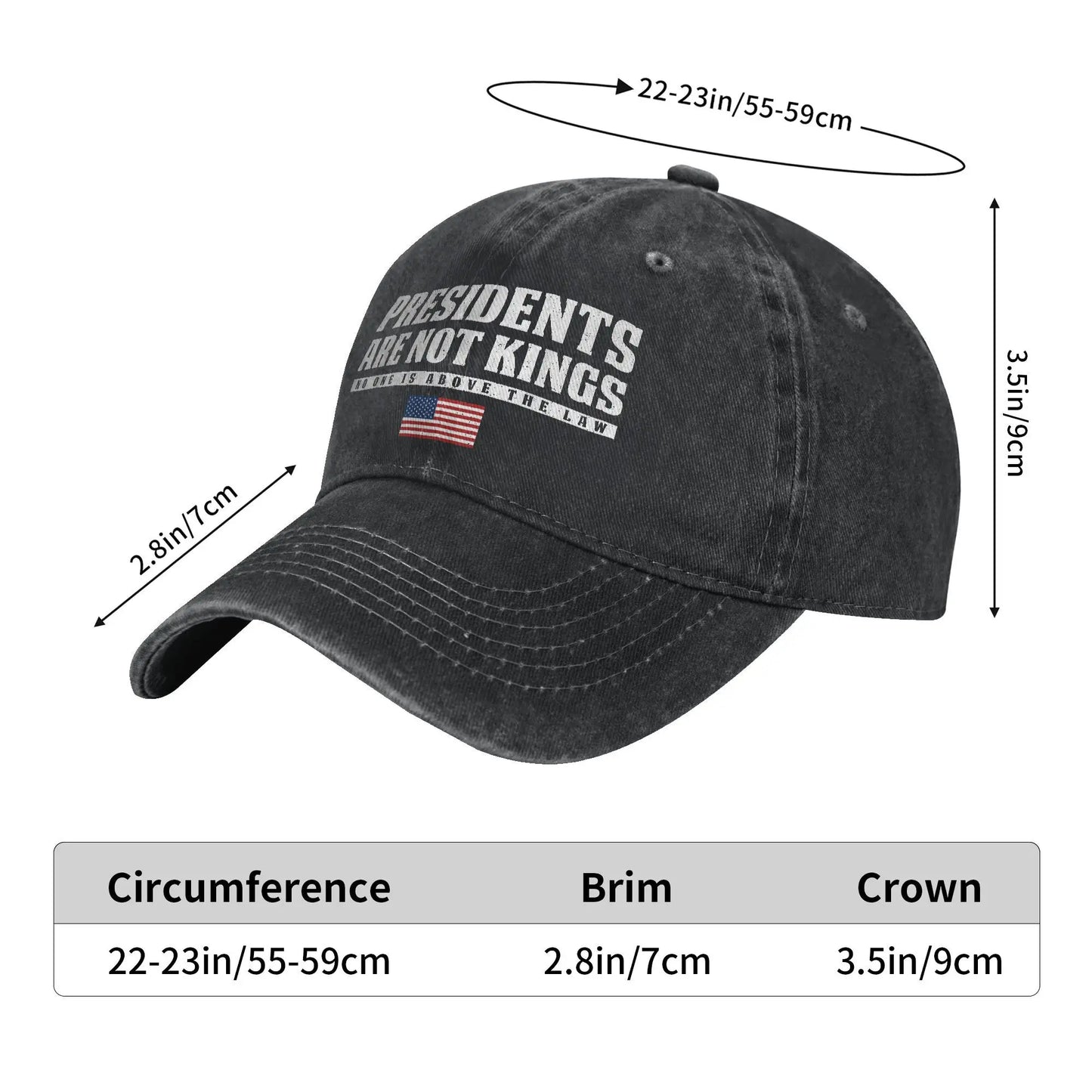 Presidents Are Not Kings USA Flag Unisex Baseball Cap
