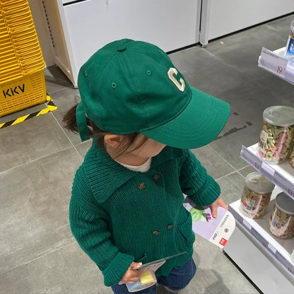 Kids Baseball Cap Korean Children Peaked Hat Cotton Boy Girl Outdoor Sun Visors Solid Color Baby Caps
