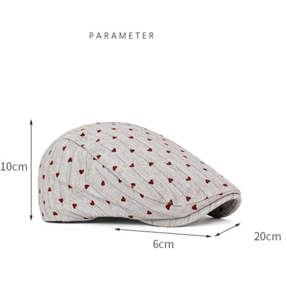 Men Women Adjustable Ivy Flat Cap Berets