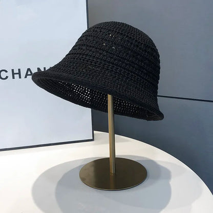 2026 New Hollow Breathable Bucket Hat Women