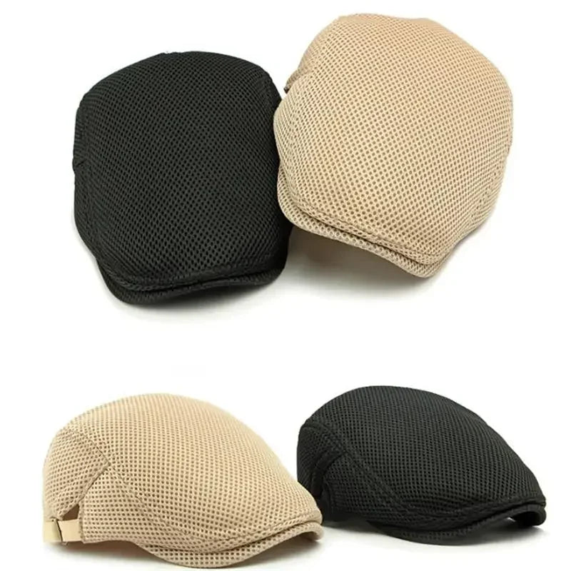 Spring And Summer Polyester Print Newsboy Caps