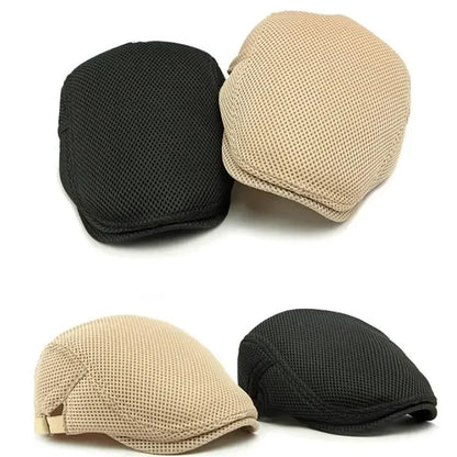 Spring And Summer Polyester Print Newsboy Caps
