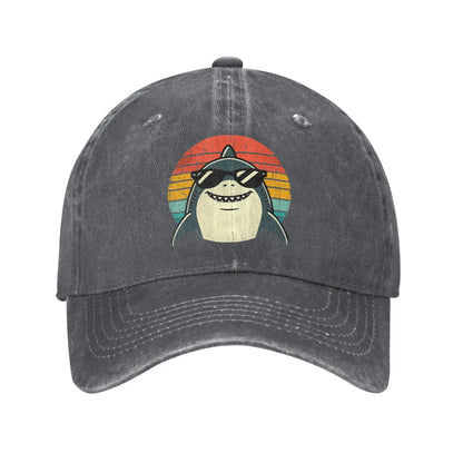 Shark With Sunglasses Animal Sharks Casual Baseball Cap For Female Male