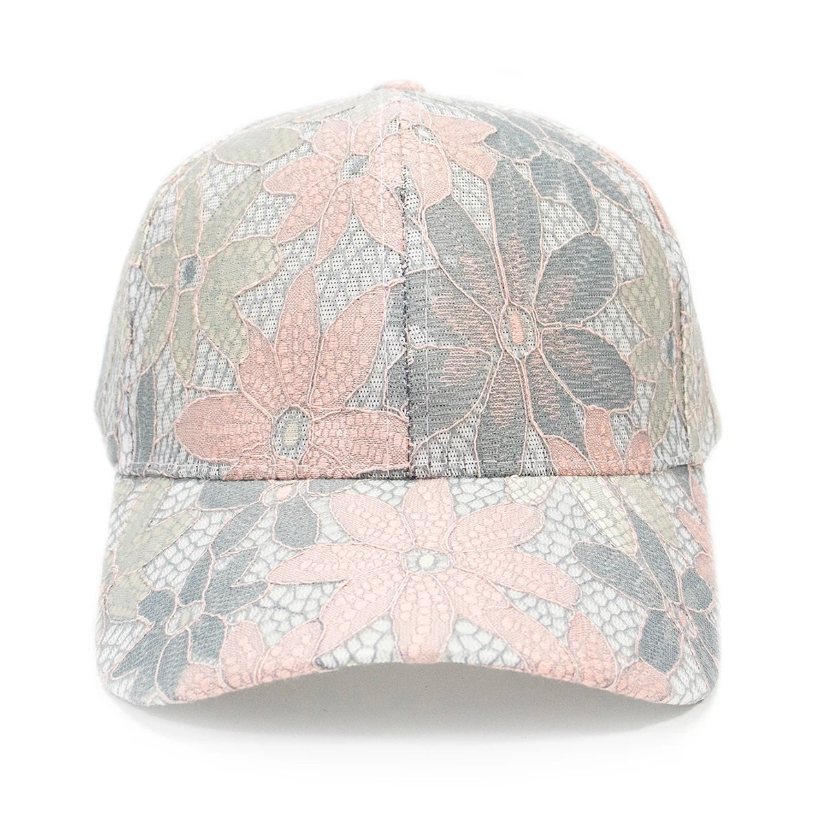 Fashion Women Lace Flower Baseball Caps