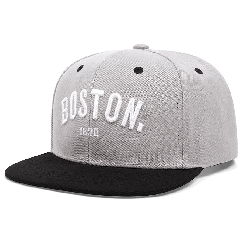 Flat Edge Hat Boston 1630 Street Hip Hop Hat